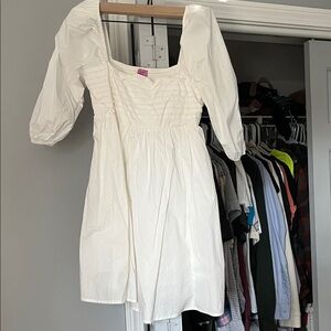 Miami White Ruffled Dress